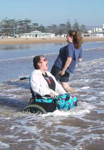 Wheelchair accessible sea - Don't try this at home, folks